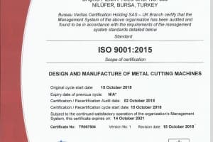 BUREAU VERITAS ISO 9001:2015